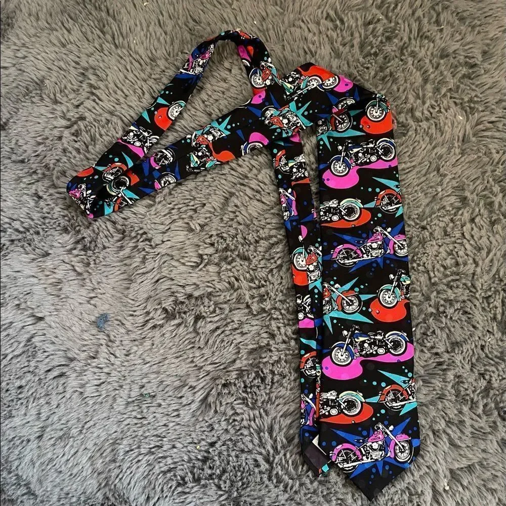 Vintage Harley Davidson silk tie